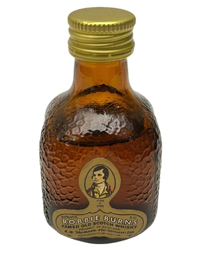 ROBBIE BURNS FAMED OLD SOTCH WHISKEY 50 ML MİNYATÜR İÇKİ VİSKİ ŞİŞESİ KAPAGI ACILMAMIŞ DOLU KOLEKSİYON 