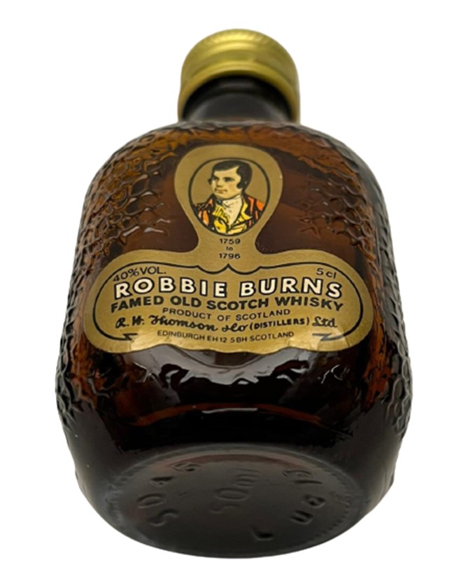 ROBBIE BURNS FAMED OLD SOTCH WHISKEY 50 ML MİNYATÜR İÇKİ VİSKİ ŞİŞESİ KAPAGI ACILMAMIŞ DOLU KOLEKSİYON 