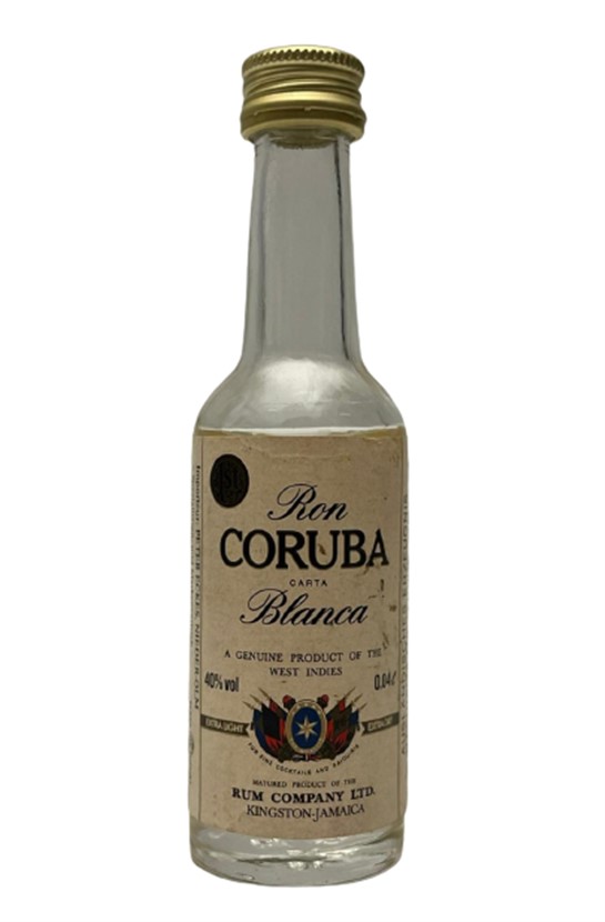 RON CORUBA BLANCA 40 ML MİNYATÜR İÇKİ ROM ŞİŞESİ KAPAGI ACILMAMIŞ DOLU KOLEKSİYON 
