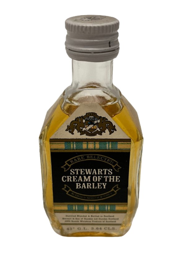 STEWARTS CREAM OF THE BARLEY 30 ML MİNYATÜR İÇKİ LİKÖR ŞİŞESİ KAPAGI ACILMAMIŞ DOLU KOLEKSİYON 