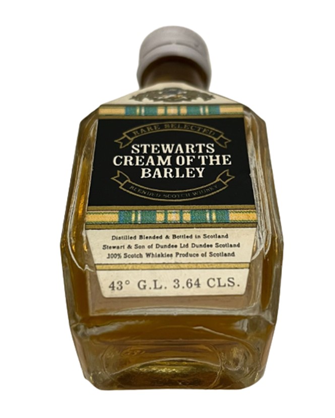 STEWARTS CREAM OF THE BARLEY 30 ML MİNYATÜR İÇKİ LİKÖR ŞİŞESİ KAPAGI ACILMAMIŞ DOLU KOLEKSİYON 