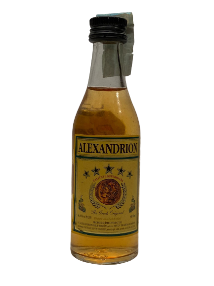 ALEXANDRION THE GREEK ORİGİNAL 50 ML MİNYATÜR İÇKİ LİKÖR ŞİŞESİ KAPAGI ACILMAMIŞ DOLU KOLEKSİYON 