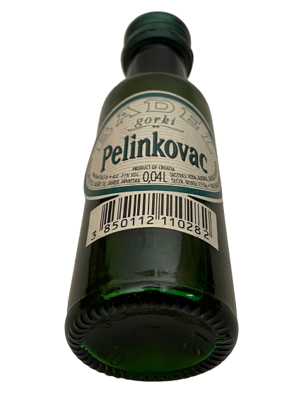 BADEL GORKİ PELİNKOVAC 40 ML MİNYATÜR İÇKİ LİKÖR ŞİŞESİ KAPAGI ACILMAMIŞ DOLU KOLEKSİYON 