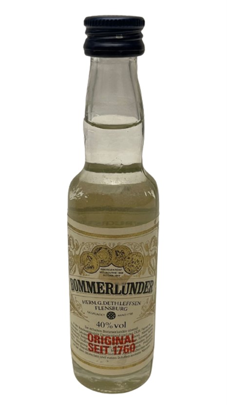 BOMMERLUNDER AQUAVİT SEIT 1760 40 ML MİNYATÜR İÇKİ LİKÖR ŞİŞESİ KAPAGI ACILMAMIŞ DOLU KOLEKSİYON 