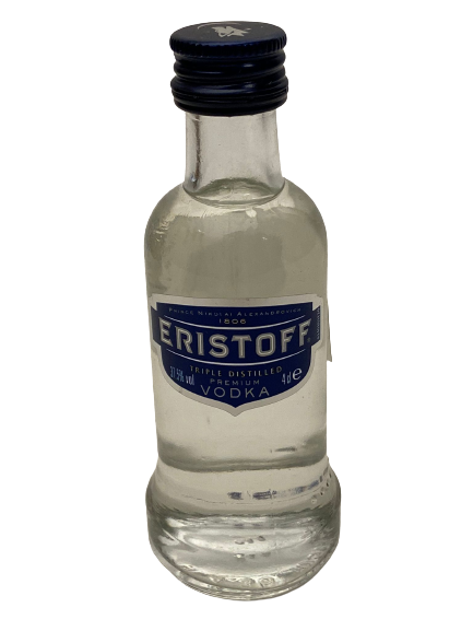 ERISTOFF TRIPLE DISTILLED PREMIUM VODKA 40 ML MİNYATÜR İÇKİ VODKA ŞİŞESİ KAPAGI ACILMAMIŞ DOLU KOLEKSİYON 