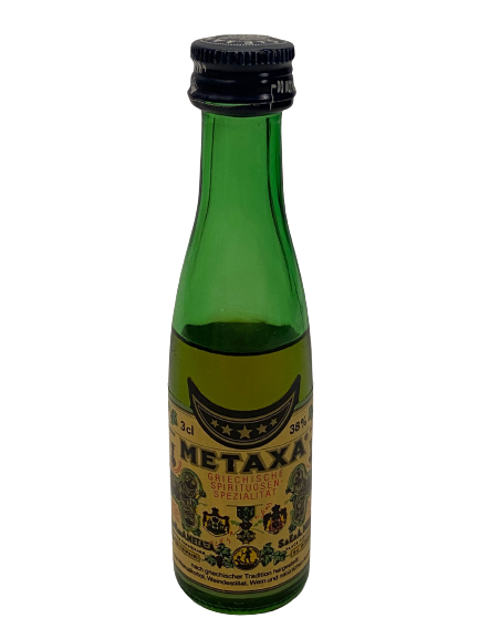 METAXA 30 ML MİNYATÜR İÇKİ LİKÖR ŞİŞESİ KAPAGI ACILMAMIŞ DOLU KOLEKSİYON 