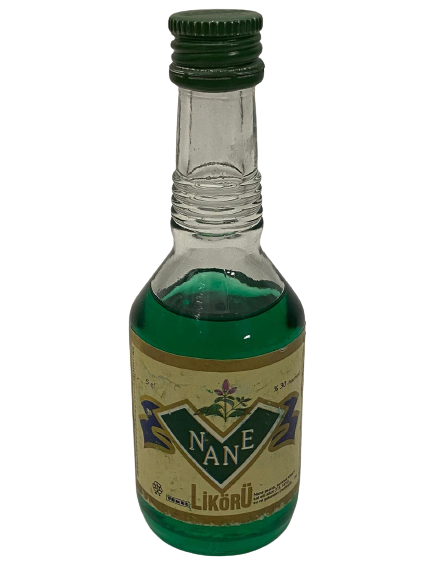 TEKEL NANE LİKÖRÜ 50 ML MİNYATÜR İÇKİ LİKÖR ŞİŞESİ KAPAGI ACILMAMIŞ DOLU KOLEKSİYON 