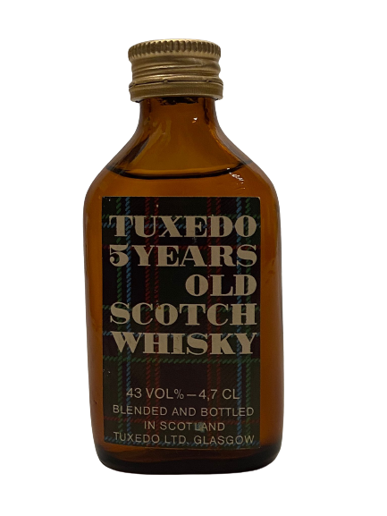 TUXEDO 5 YEARS OLD SCOTCH WHISKY 50 ML MİNYATÜR İÇKİ VİSKİ ŞİŞESİ KAPAGI ACILMAMIŞ DOLU KOLEKSİYON 