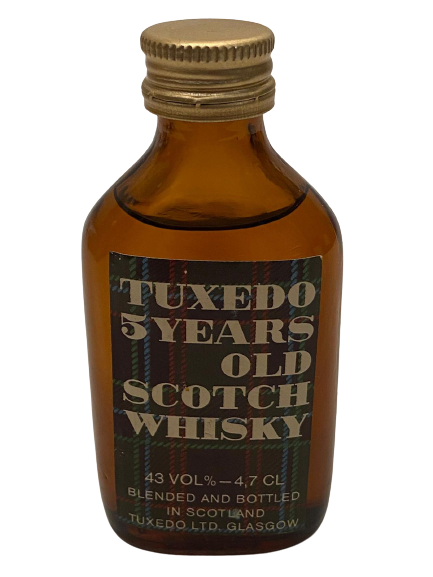TUXEDO 5 YEARS OLD SCOTCH WHISKY 50 ML MİNYATÜR İÇKİ VİSKİ ŞİŞESİ KAPAGI ACILMAMIŞ DOLU KOLEKSİYON 