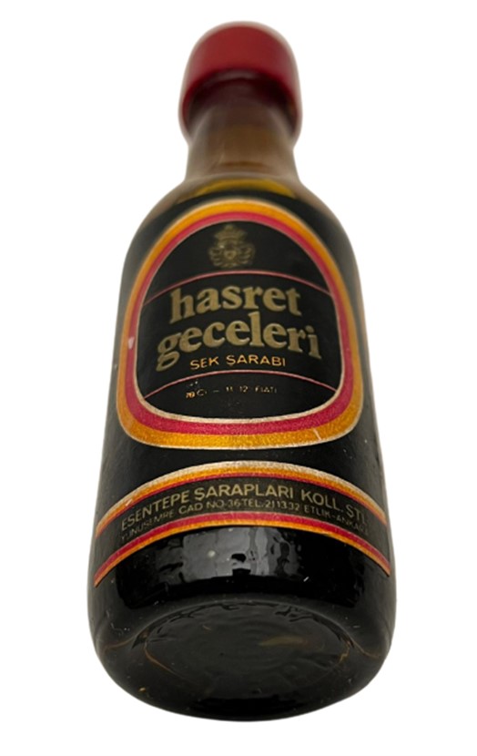 ESENTEPE HASRET GECELERİ SEK ŞARABI 50 ML MİNYATÜR İÇKİ ŞARAP ŞİŞESİ KAPAGI ACILMAMIŞ DOLU KOLEKSİYON 