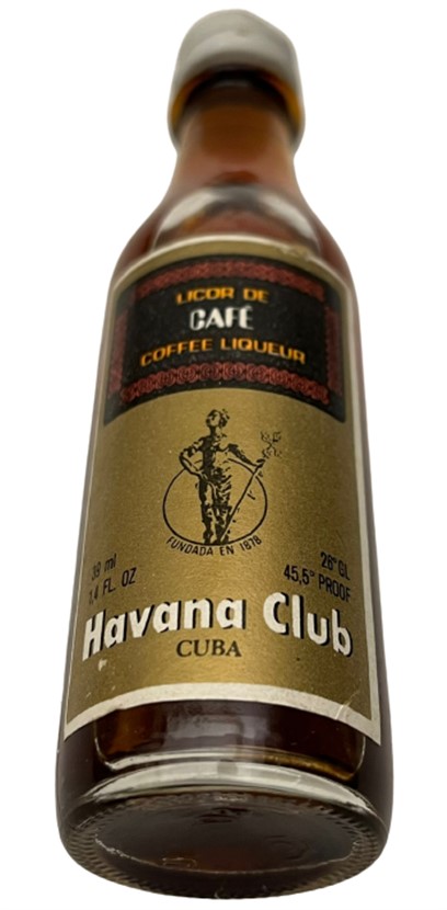 HAVANA CLUB CUBA LICOR DE CAFE 40 ML MİNYATÜR İÇKİ LİKÖR ŞİŞESİ KAPAGI ACILMAMIŞ DOLU KOLEKSİYON 