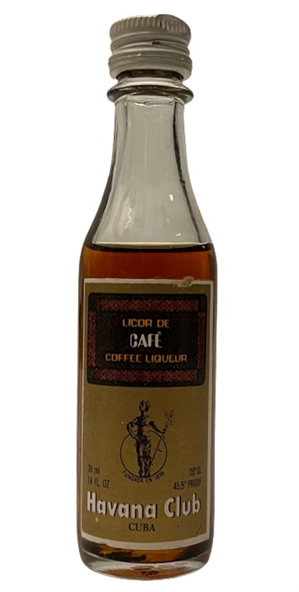 HAVANA CLUB CUBA LICOR DE CAFE 40 ML MİNYATÜR İÇKİ LİKÖR ŞİŞESİ KAPAGI ACILMAMIŞ DOLU KOLEKSİYON 