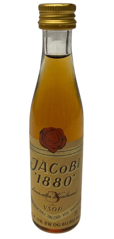 JACOBI 1880 WEİNBRAND 40 ML MİNYATÜR BRENDİ İÇKİ  ŞİŞESİ KAPAGI ACILMAMIŞ DOLU KOLEKSİYON 