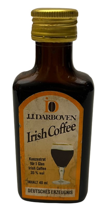 J.J. DARBOVEN IRISH COFFE 40 ML MİNYATÜR İÇKİ ŞİŞESİ KAPAGI ACILMAMIŞ DOLU KOLEKSİYON 
