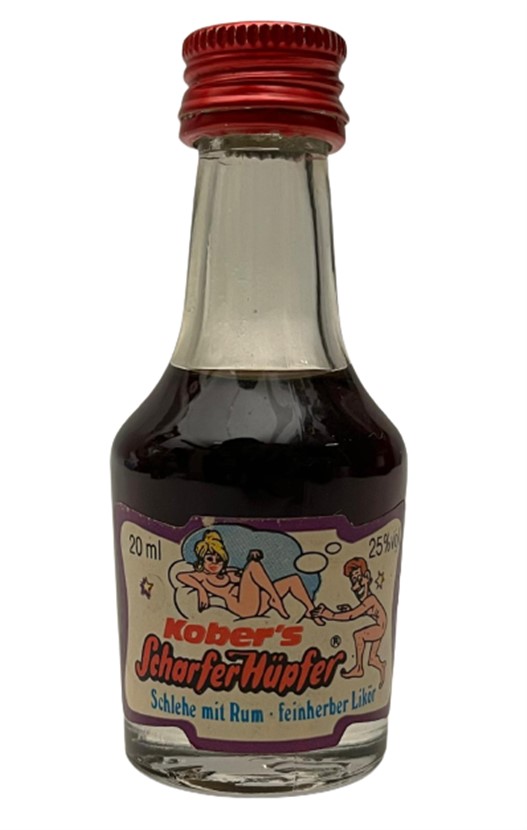 KOBER'S SCHARFER HÜPFER 20 ML MİNYATÜR İÇKİ LİKÖR ŞİŞESİ KAPAGI ACILMAMIŞ DOLU KOLEKSİYON 