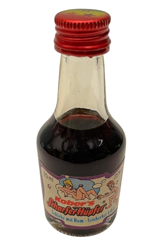 KOBER'S SCHARFER HÜPFER 20 ML MİNYATÜR İÇKİ LİKÖR ŞİŞESİ KAPAGI ACILMAMIŞ DOLU KOLEKSİYON 