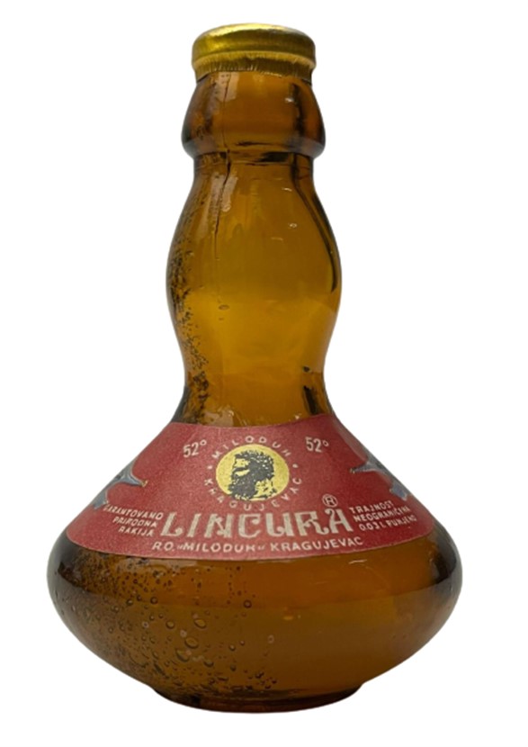 MILADUH KRAGUJEVAC LINCURA 30 ML MİNYATÜR İÇKİ LİKÖR ŞİŞESİ KAPAGI ACILMAMIŞ DOLU KOLEKSİYON 