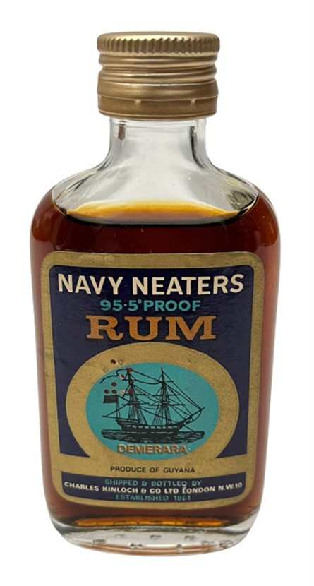 NAVY NEATERS RUM DEMERARA 50 ML MİNYATÜR İÇKİ ROM ŞİŞESİ KAPAGI ACILMAMIŞ DOLU KOLEKSİYON 