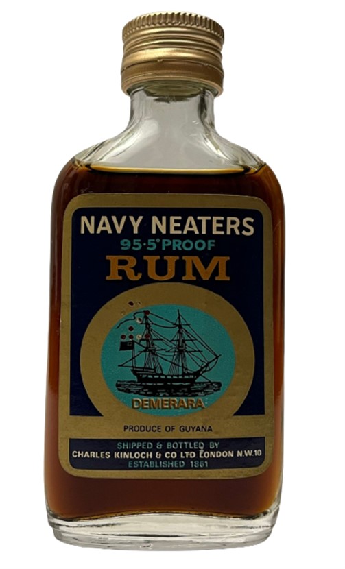 NAVY NEATERS RUM DEMERARA 50 ML MİNYATÜR İÇKİ ROM ŞİŞESİ KAPAGI ACILMAMIŞ DOLU KOLEKSİYON 