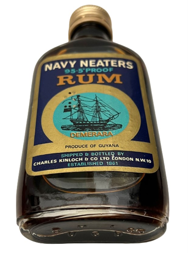 NAVY NEATERS RUM DEMERARA 50 ML MİNYATÜR İÇKİ ROM ŞİŞESİ KAPAGI ACILMAMIŞ DOLU KOLEKSİYON 