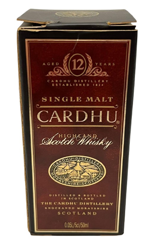 SINGLE MALT CARDHU SCOTCH WHİSKEY 50 ML MİNYATÜR İÇKİ VİSKİ ŞİŞESİ KAPAGI ACILMAMIŞ DOLU KOLEKSİYON 