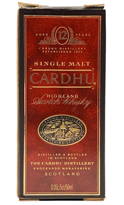SINGLE MALT CARDHU SCOTCH WHİSKEY 50 ML MİNYATÜR İÇKİ VİSKİ ŞİŞESİ KAPAGI ACILMAMIŞ DOLU KOLEKSİYON 