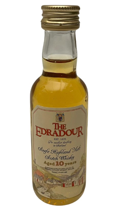 THE EDRADOUR MALT SCOTCH WHİSKEY AGED 10 YEARS 50 ML MİNYATÜR İÇKİ VİSKİ ŞİŞESİ KAPAGI ACILMAMIŞ DOLU KOLEKSİYON 