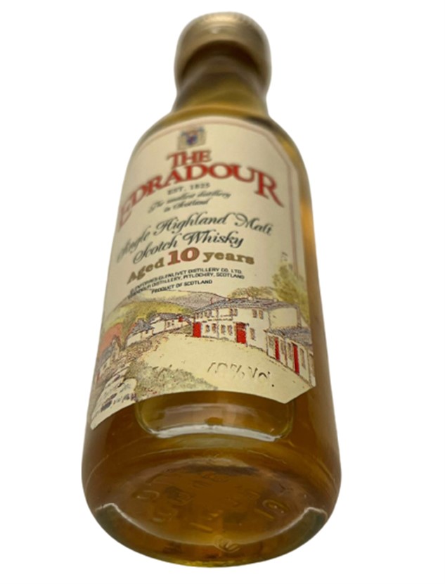 THE EDRADOUR MALT SCOTCH WHİSKEY AGED 10 YEARS 50 ML MİNYATÜR İÇKİ VİSKİ ŞİŞESİ KAPAGI ACILMAMIŞ DOLU KOLEKSİYON 