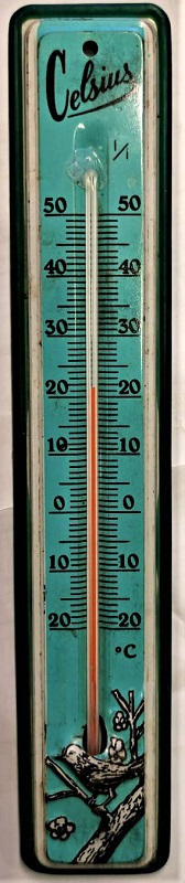 TENEKE  DERECE KABARTMALI CELSİUS REKLAMLI KIRMIZI CAM CUBUK CIVALI  TERMOMETRE ODA İCİ  SICAK SOGUK OLCER