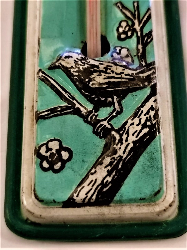 TENEKE  DERECE KABARTMALI CELSİUS REKLAMLI KIRMIZI CAM CUBUK CIVALI  TERMOMETRE ODA İCİ  SICAK SOGUK OLCER