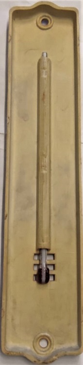 1960 PLASTİK KIRMIZI CIVA CAM CUBUK  TERMOMETRE ODA İÇİ SICAK SOUK DERECE