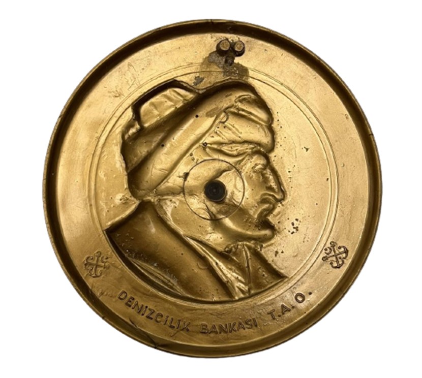 FATİH SULTAN MEHMED HAN 1453  1953  YAZILI MİKA MADALYON DENİZCİLİK BANKASI T.A.O