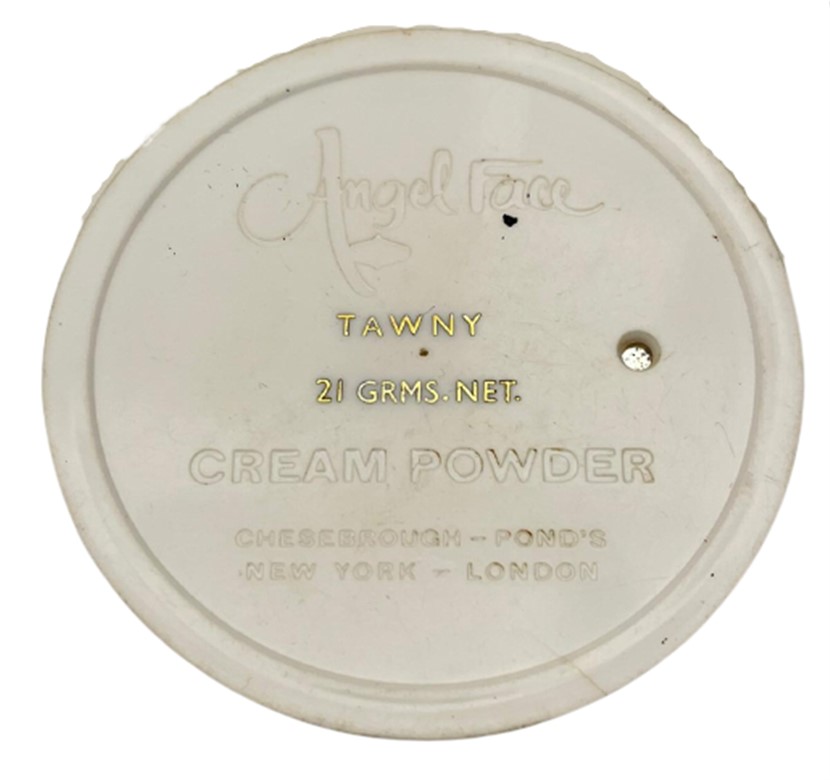 1950 ANGEL FACE TAWNY CREAM POWDER MAKYAJ PUDRASI MAVİ MİKA KABINDA