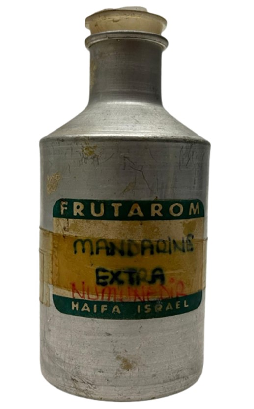 FRUTAROM MANDARINE EXTRA HAIFE ISRAEL ALÜMİNYUM ESANS KOKU ŞİŞESİ