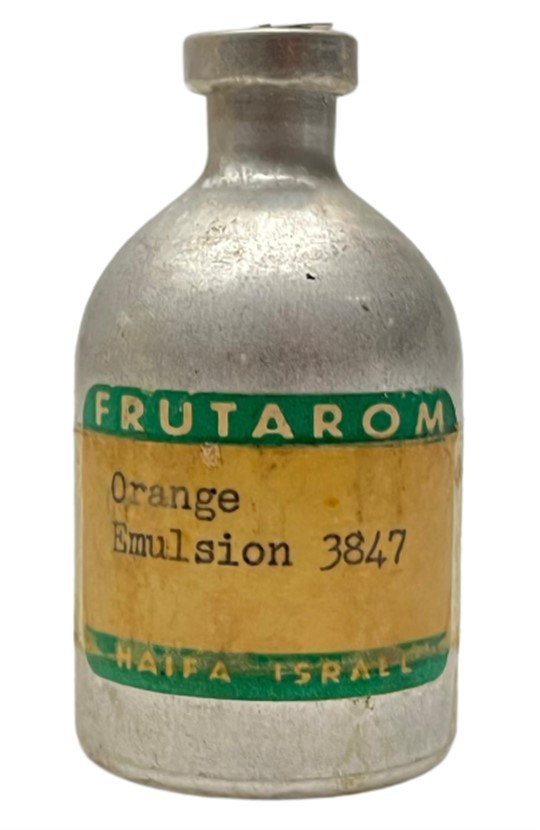 FRUTAROM ORANGE EMULSİON 3847 MAIFA ISRAEL ALÜMİNYUM KOKU ESANS ŞİŞESİ 