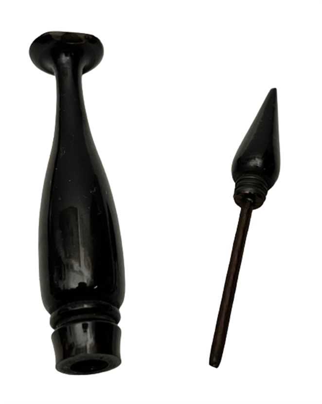 OSMANLI EL YAPIM KATALİN KAPAKLI UFAK BOY ÇUBUKLU PARFÜM KOKU ŞİŞESİ