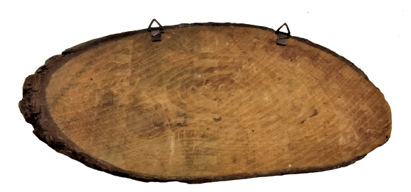 1960 KÜTÜK AGAC AHŞAP ÜZERİNE  SCHWANZ WALD SANATCI İMZALI TEKNİK CALIŞMASI  KARA ORMAN HATIRASI