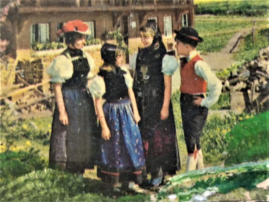 1960 KÜTÜK AGAC AHŞAP ÜZERİNE  SCHWANZ WALD SANATCI İMZALI TEKNİK CALIŞMASI  KARA ORMAN HATIRASI