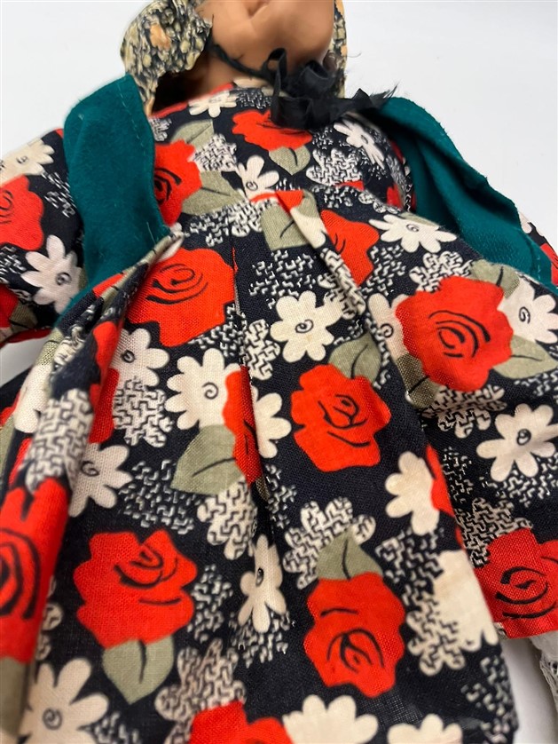 FATOŞ TÜRK MALI YERLİ OYUNCAK ELBİSELİ ŞAPKALI UCAN CADI BEZ BEBEK