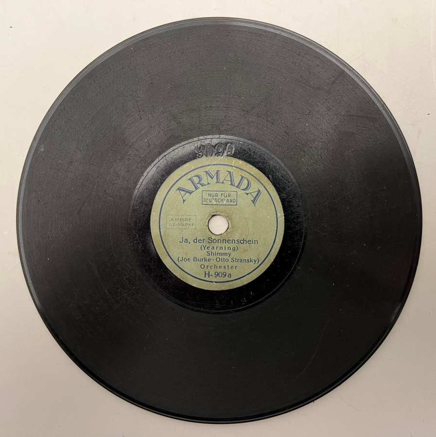 NACHTVÖGEL POLKA ORCHESTER - JA DER SONNENSCHEİN SHİMMY ORCHESTER 78 DEVİR TAŞ PLAK