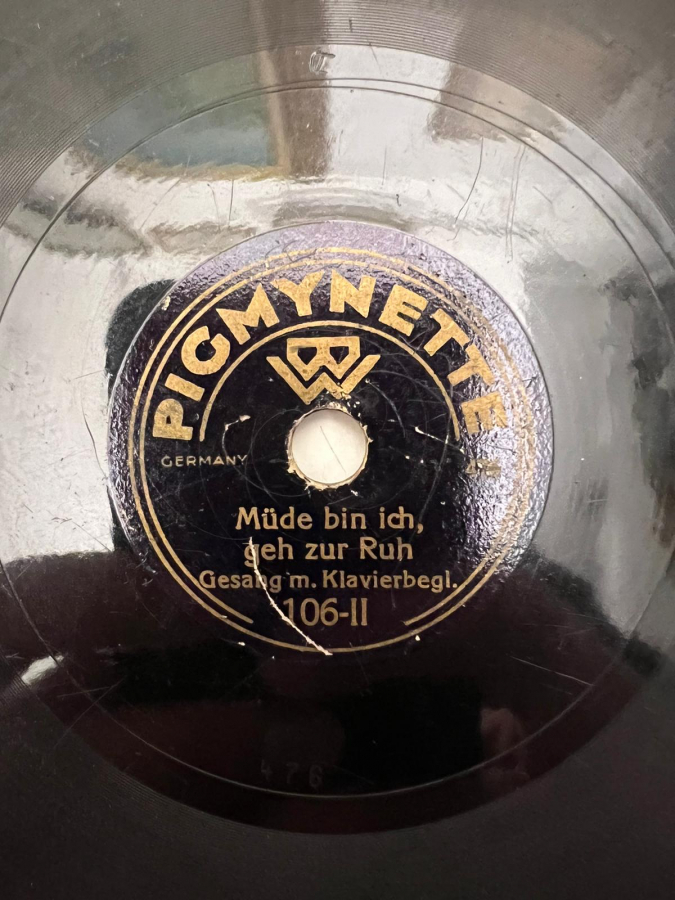 MÜDE BİN İCH GEH ZUR RUH - SCHLAF HERZENSSÖHNCHEN GESANG 78 DEVİR TAŞ PLAK
