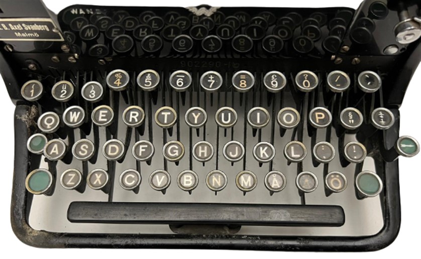 1920 CONTİNENTAL TYPEWRITER A. B. AXEL SVANBERG MALMÖ MEKANİK EKSİKSİZ METAL DAKTILO GERMANY