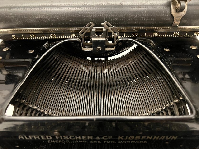 1908 AMERİCAN USA SMİTH PREMİER  TYPEWRITER NO 10 CİFT KLAVYELİ MEKANİK CAM TUŞLU MEKANİK METAL KASA FUL DAKTİLO