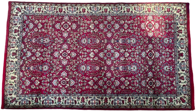 MANİSA DEMİRCİ YÖRESİ EL DOKUMA KÖK BOYA  KIRMIZI TONLAR AGIRLIKLI  YÜN HALI