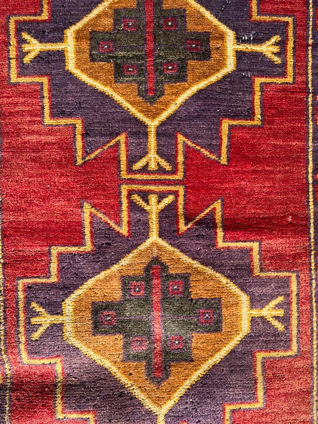 EL DOKUMA KÖK BOYA  YÜN  KİLİM  MANİSA YÖRESİ 