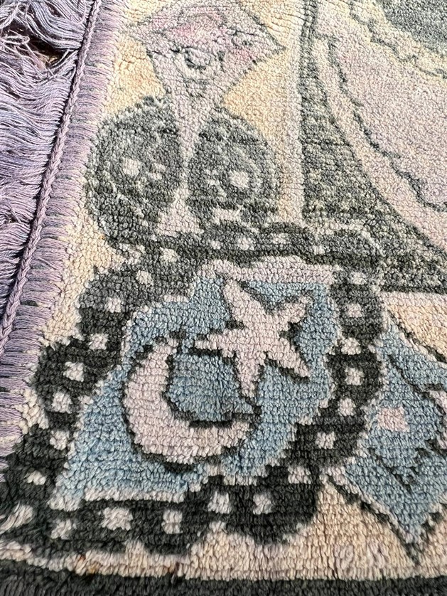 FLOŞ KADİFE DOKUMA SARAYDAN KIZ KACIRMA TEMALI BÜYÜK BOY DUVAR HALISI