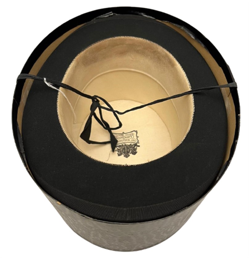 1910 LONDON HAT MANUFACTORY EXTRA QUALITY ÖZEL YAPIM ORJİNAL KUTUSUNDA  FRAK SİLİNDİR ŞAPKA