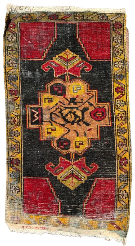 TAMAMI EL DOKUMA KÖK BOYA UFAK BOYDA KİLİM SEDİR ÜZERİ 