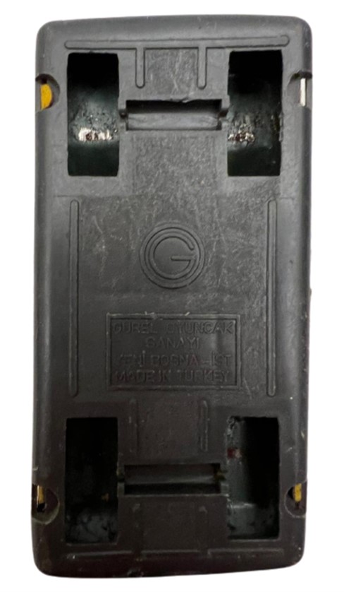 GÜREL TÜRK MALI SARI RENKDE TENEKE 19 NUMARALI SEHEEL REKLAMLI  ALT KISMI PLASTİK OYUNCAK TOFAŞ DOĞAN OYUNCAK YARIŞ ARABA