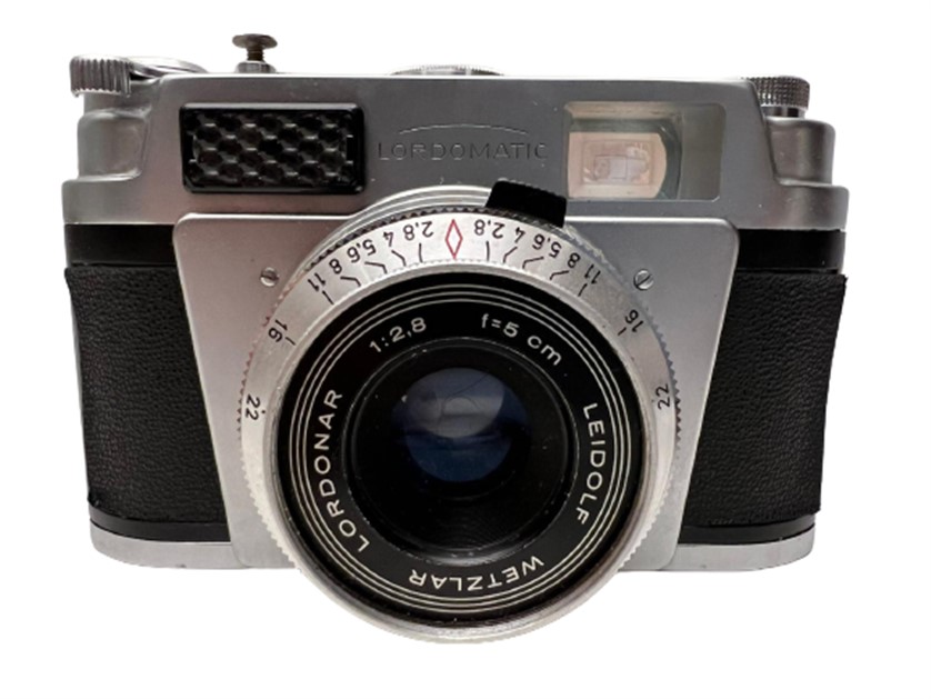 ALMAN 1959 CAMERA LEIDOLF WETZLAR LORDONAR LORDOMATIC ORİJİNAL ÇANTASINDA MEKANİK FOTOĞRAF MAKİNESİ